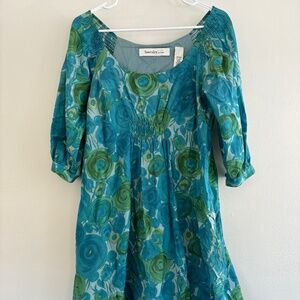 Floral Peasant Dress